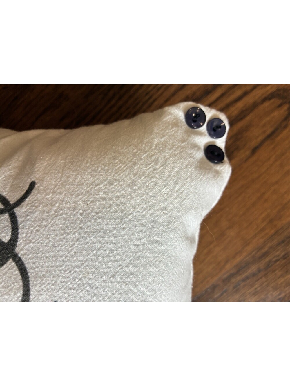Farmhouse "It Is Well With My Soul" Mini Accent Pillow with Button Corners - Picture 5 of 7